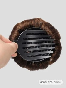 1pc tóc tổng hợp với kẹp - Light Brown - Xem 2