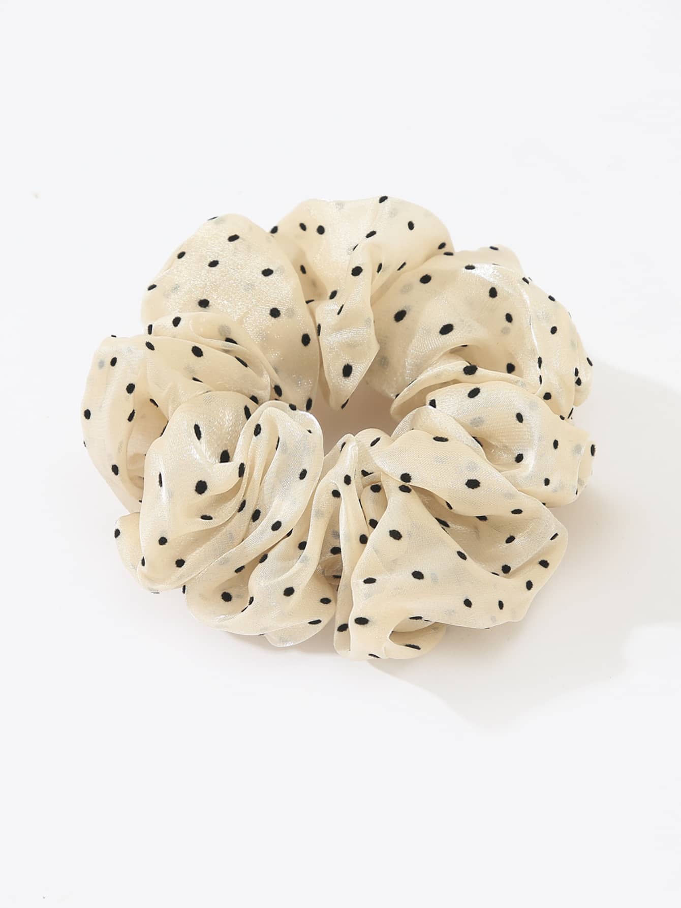 Polka Dot Pattern Scrunchie Elegant Scrunchies Hair Ties Scrunchy Hair Ties ,Hair Accessories Ponytail Head Accessories Elastic Band Hair Rubber Bands