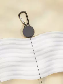 1个可伸缩钥匙扣，带户外登山扣、渔具锁扣、工具钩扣、塑料拉扣、易拉扣、钓鱼装备、户外用品、彩色伸缩扣、防丢。圣诞礼物创意 包袋配件 带身份证夹的挂绳 汽车配件 包袋挂饰 - 黑色 - 查看 3