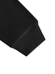 ROMWE MEN Men Solid Sweatshirt - Black - View 3