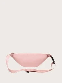 牛津布腰包，女士大容量腰包金屬裝飾單肩包