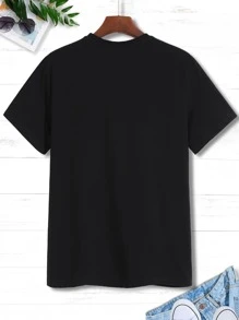 Manfinity Hypemode Men Graphic Print Tee - Black - View 2