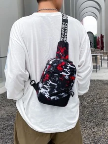 Túi đeo chéo Mini Allover Graphic Sling Bag Work Sport Lightweight Anti Theft Go Out With Adjustable Strap Nylon College School Outdoor Father Gifts Present Valentines Gifts College Bag Comme Practical Camflagance Fashion Leisure Print Side Bag Fanny Pack Summer Back To School The Sporty Life Bag Pack Belt Bag Waist Bag Spring School Supplies Purse Side Bags - Nhiều màu - Xem 1