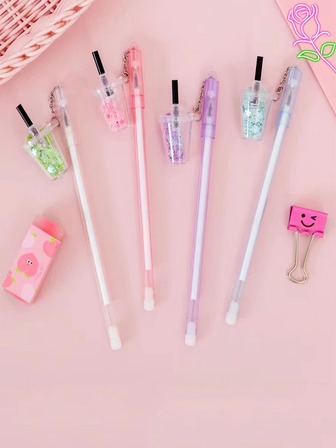 4入組瓶子裝飾隨機圓珠筆