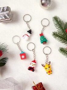 Christmas 1pc Random Cartoon Design Pet ID Tag - Multicolor - View 6