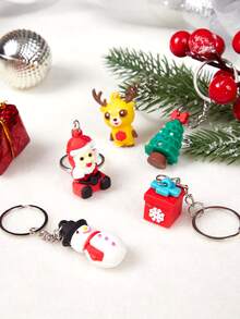 Christmas 1pc Random Cartoon Design Pet ID Tag - Multicolor - View 5