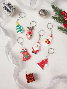 Christmas 1pc Random Cartoon Design Pet ID Tag - Multicolor - View 4