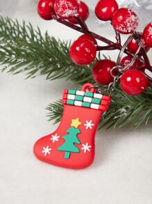 Christmas 1pc Random Cartoon Design Pet ID Tag - Multicolor - View 3