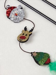 Christmas 1pc Cartoon Design Cat Teaser Stick - Multicolor - View 3