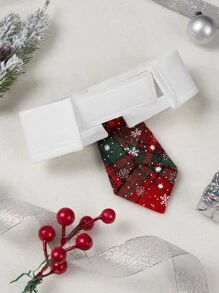 Christmas Snowflake Pattern Pet Tie