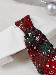 Christmas Snowflake Pattern Pet Tie