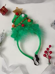 ABLAZE ZAI 1pc Christmas Tree Decor Pet Headband - Multicolor - View 1