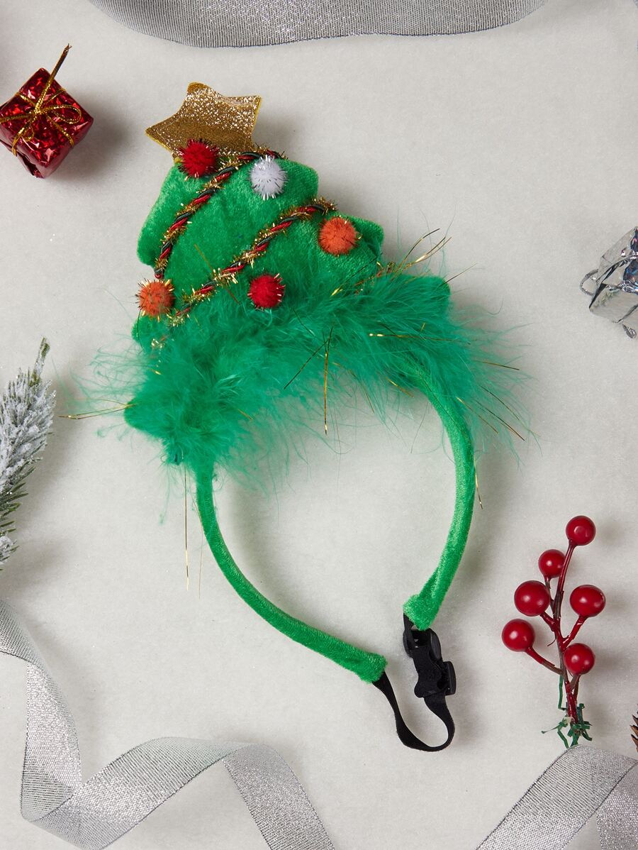 ABLAZE ZAI 1pc Christmas Tree Decor Pet Headband - Multicolor - View 1