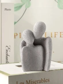 1pc Figure Design Decoration Craft Best Gifts Birthday - Grey - View 3