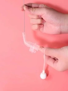 3pcs Stainless Steel Straw Cleaning Brush - Silver - View 5