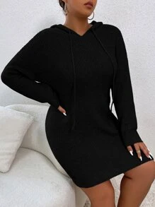 Calvaya Váy len oversized Dây kéo màu trơn Giải trí - màu đen - Xem 4