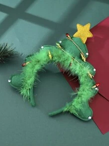 Christmas Tree & Light Decor Headband - Multicolor - View 2