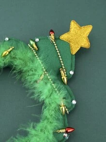 Christmas Tree & Light Decor Headband - Multicolor - View 3