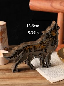 木頭狼設計裝飾工藝 - 彩色 - 查看 5