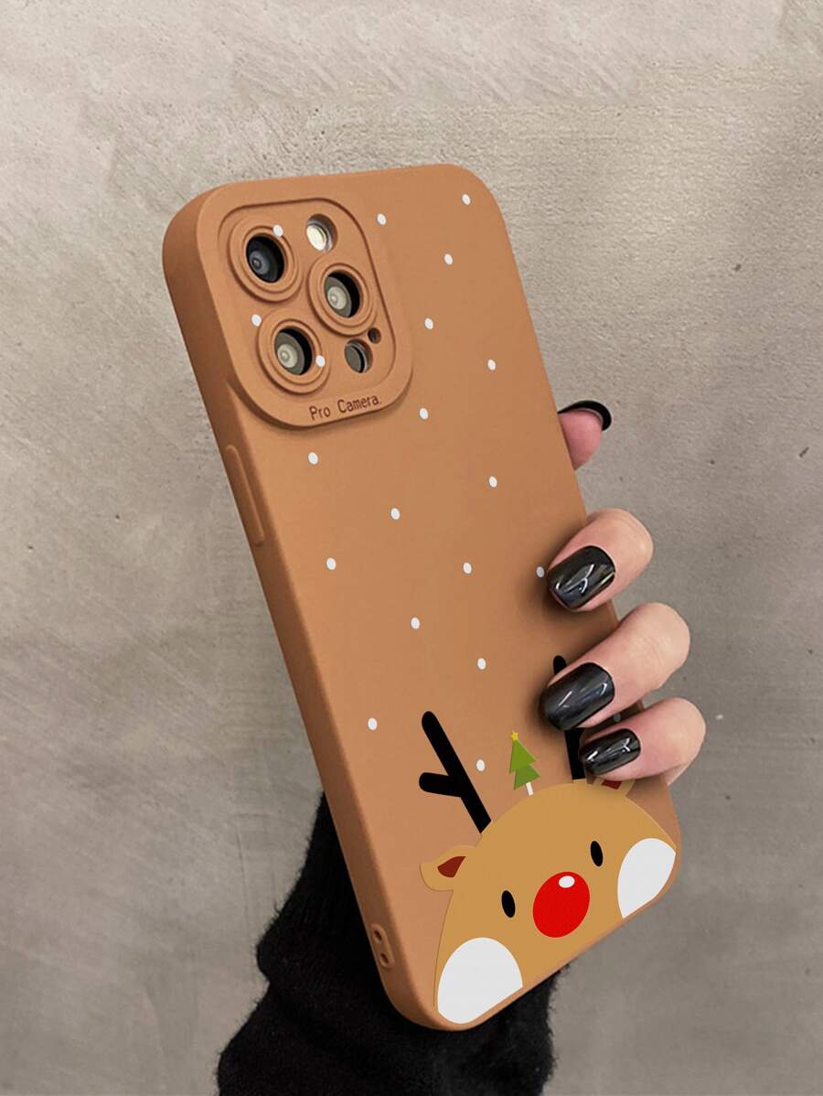Christmas Cartoon Graphic Phone Case Compatible With IPhone 11,IPhone 13,IPhone 14 Pro Max - Multicolor - View 1