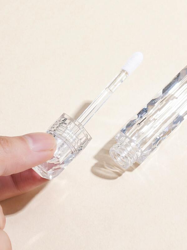 Diy Full Transparent Lip Gloss Tube, Lipstick Empty Tube, Plastic Injection Transparent Lip