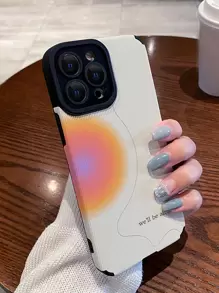 Apple Letter Graphic Phone Case - Multicolor - View 3