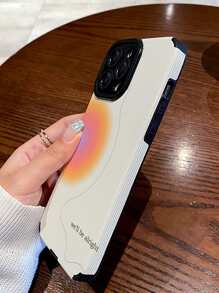 Apple Letter Graphic Phone Case - Multicolor - View 4