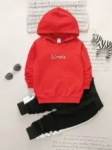 Bộ thời trang bé trai Lá thư Giải trí - Nhiều màu - Xem 1