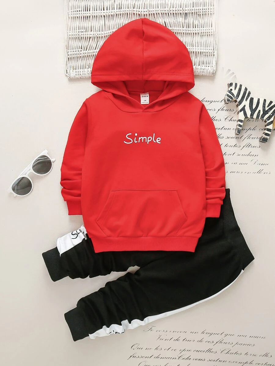 Bộ thời trang bé trai Lá thư Giải trí - Nhiều màu - Xem 1