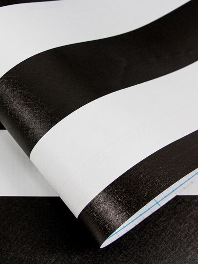 1m/3m/5m Zwart Wit Stripe Wallpaper Self Adhesive Contact Paper Home Cabinets, Desks, Chairs Room Backgrounds, Renovation Stickers Peel Wand Panels, Paper, Wallpapers, ation Items Refresh Your Home, Festival Birthday Graduation view 10