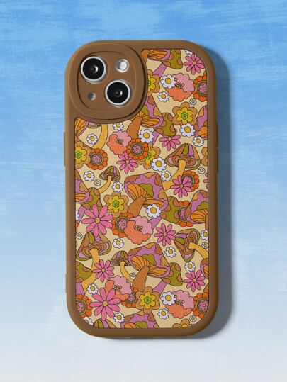 Goldendazeillustration Floral & Mushroom Pattern Phone Case