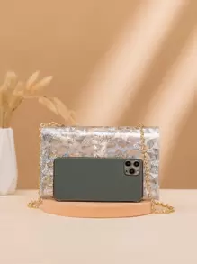 Túi Crossbody Nữ long lanh Hình học Chuỗi Đúng mốt - Trong sáng - Xem 2