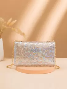 Túi Crossbody Nữ long lanh Hình học Chuỗi Đúng mốt - Trong sáng - Xem 3
