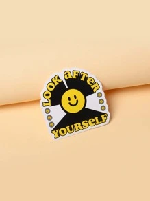 JORD.DESIGNS Etiqueta engomada protectora del ordenador portátil de sonrisa & con estampado de letra - Multicolor - Ver 2