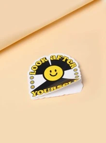 JORD.DESIGNS Etiqueta engomada protectora del ordenador portátil de sonrisa & con estampado de letra - Multicolor - Ver 4