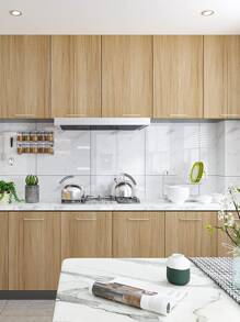 1m Light Brown Thickened Wood Grain Wallpaper For Home Decoration, Suitable For Cabinets, Tables, Chairs And Room Background Renovation - Multicolor - View 6