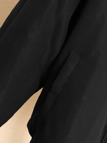 Boys Zip Up Teddy Lined Bomber Jacket - Black - View 4