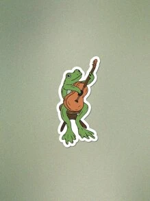 Rad Shrimp Etiqueta engomada protectora del ordenador portátil de rana de dibujos animados - Multicolor - Ver 1