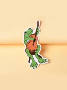 Rad Shrimp Etiqueta engomada protectora del ordenador portátil de rana de dibujos animados - Multicolor - Ver 2