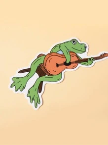 Rad Shrimp Etiqueta engomada protectora del ordenador portátil de rana de dibujos animados - Multicolor - Ver 4