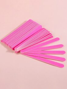 Bộ 50 chiếc dũa móng tay mini màu hồng dùng một lần, độ nhám 180/180, dụng cụ chăm sóc móng dùng một lần, đồ dùng làm móng mùa hè. - Hồng - Xem 5
