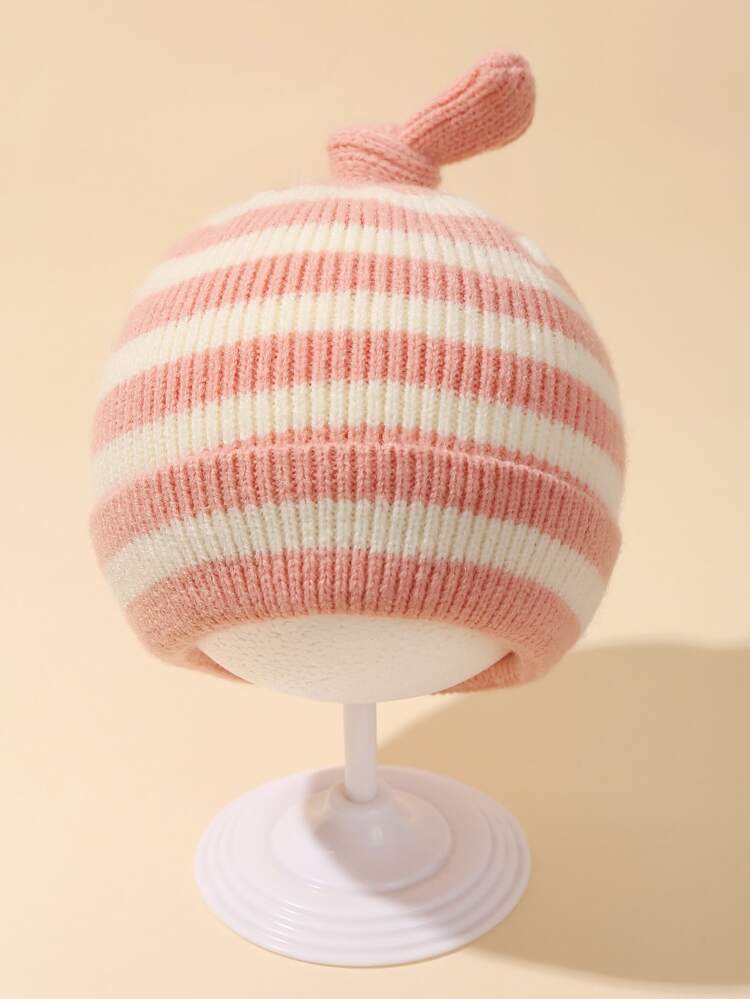 1pc Baby Striped Pattern Knit Hat