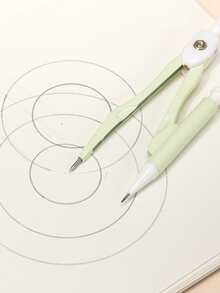 2pcs Compass & Pencil Lead Set,Ruler,Rulers - Multicolor - View 5