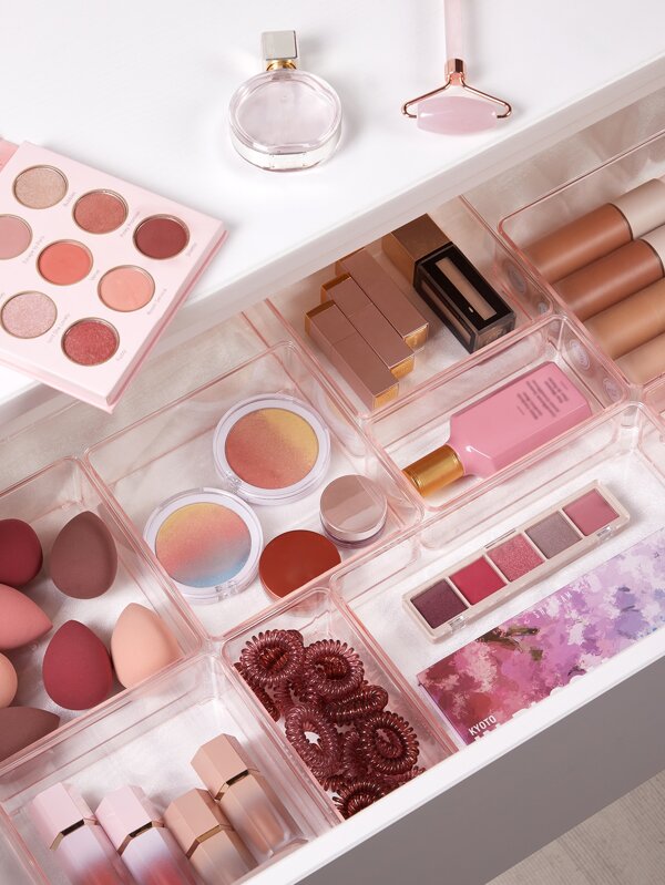 SHEIN Basic living Exclusive 1pc Stackable Desk Drawer Organizer Tray