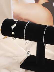 1pc Plain Jewelry Display Rack - Black - View 4