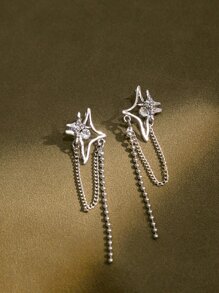 Rhinestone Decor Earrings
