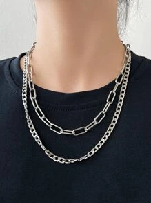 2pcs Minimalist Chain Necklace