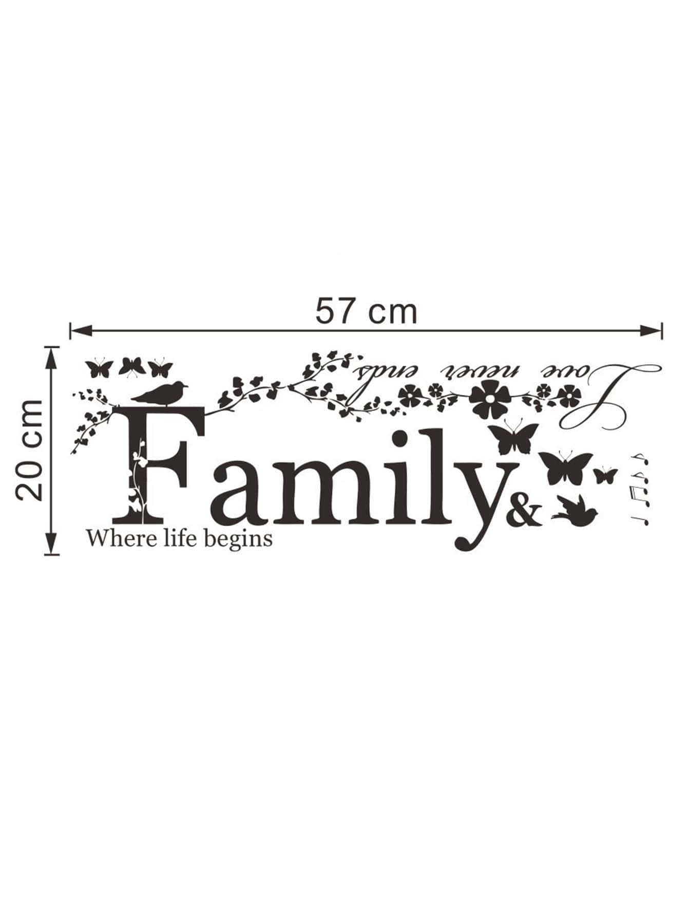 Slogan Graphic Wall Sticker, Black Self Adhesive Wall Art Decal For Home Decor,Stickers,Wall Decal, Vinyl Decal For Home Decorations,Spring Decoration Items Refresh Your Home,Rama Decoration Stickers Gifts Birthday Graduation