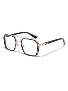 Men Top Bar Glasses Accessories - Black - View 1