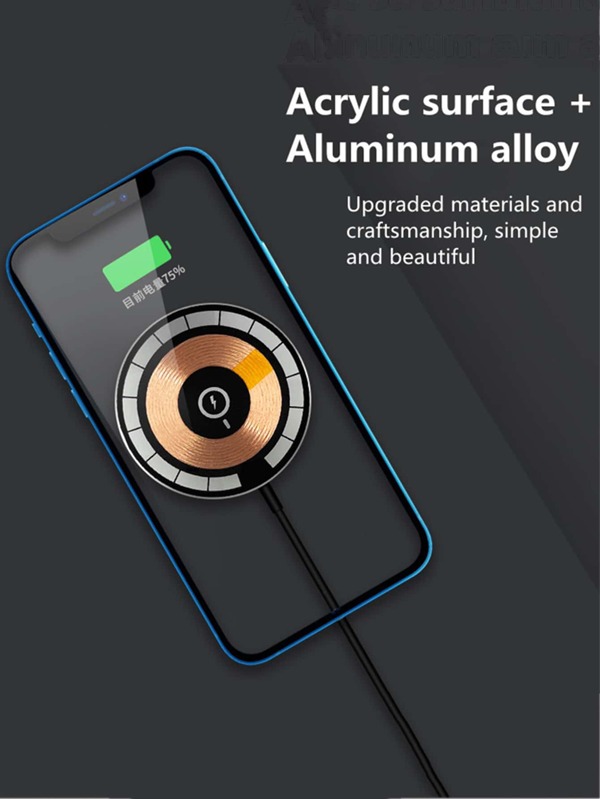 1pc 15W TypeC Wireless Charger Compatible With iPhone SHEIN USA